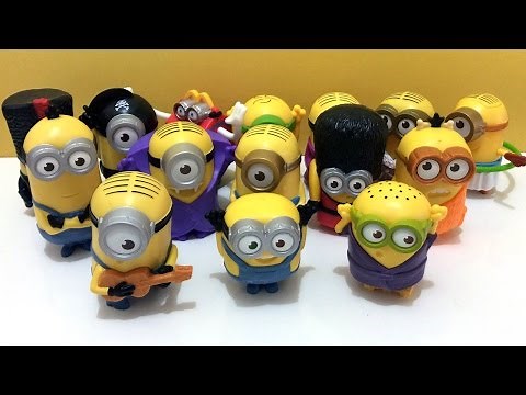 Minions Movie 2015 McDonald's Happy Meal Toys full set of 15