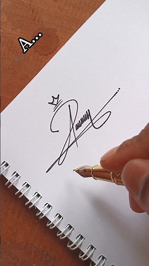 Perfect A Signature Design ✍️ | Easy & Stylish Signature Idea #Shorts
