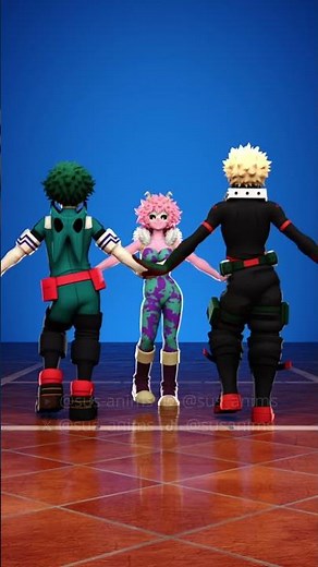 Living in your world dance Mina, Bakugou, Deku