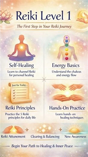 Begin Your Healing Journey? Channel Life-Force Energy With Reiki Level 1 🌀