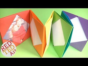 Easy RAINBOW Origami Photo Album DIY - Mini Photo Album DIY