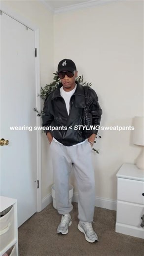 HOW TO STYLE SWEATPANTS (so they don’t look lazy) #mensfashion #mensootd #outfitinspo