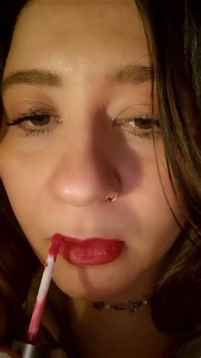 BLACK MASCARA AND RED LIPSTICK PAIRING #blackmascara #redlipstick #asmr #makeup #bold