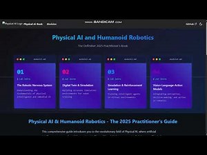 Hackathon I: Create a Textbook for Teaching Physical AI & Humanoid Robotics Course