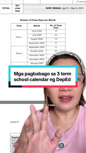 DepEd 3-Term School Calendar Changes: DepEd Order No. 009, s. 2026