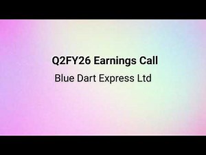 Blue Dart Express Q2FY26 Earnings Conference Call