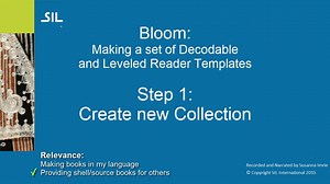 Bloom: Making a Set of Decodable and Leveled Reader Templates - Step 1: Create a New Collection
