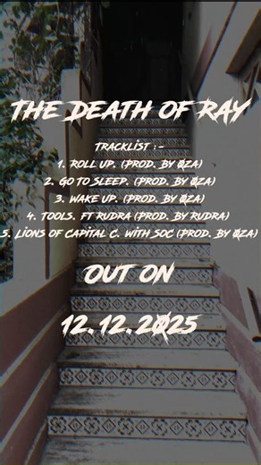 RAY. on Instagram: "12. 12. 2025. Mark your dates xP “The Death of RAY.” finally releases. The end has come. Get ready for an avalanche cause it’s about to begin. See you on the other side xP Written and Performed by - @raysjukebox Featured artists - @sohamchawla @rp09har Produced by - @00zaaaaa & @rp09har Mixed and Mastered by - @rp09har #thedeathofray #epreleasedate #comingsupersoon #beforeyouevenknowit #getreadyforanavalanche"