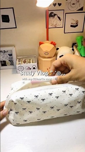 Study Vlog🧸✨🎧, study with my favourite music🎶✨ #fpy #study #studywithme #studyvlog #bts #shorts