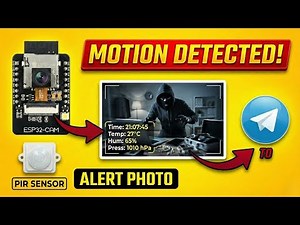 ESP32-CAM Smart Motion Alert with Live Sensor Data (Telegram)