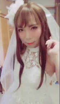 Crossdresser Bride in Wedding dress