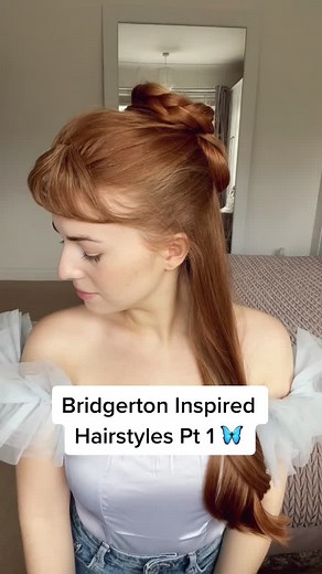 Regency Era Inspired Hairstyle Tutorial | Bridgerton Hair Tutorial