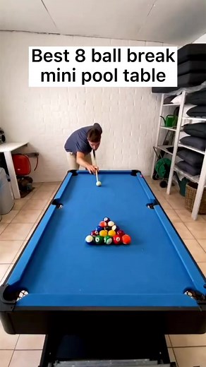 I mean that’s one way to break on a mini pool table 😂 #minipooltable #8ballbreak #8ball #billia | McWilliams