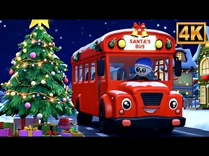 Christmas Wheels Go Round and Round | Holiday Song for Kids