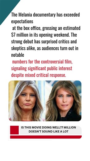 ‘Melania’ Documentary Beats Box Office Expectations