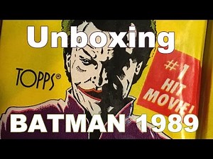 Batman 1989 Topps Cards