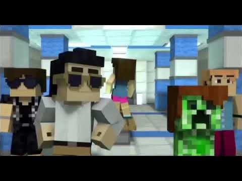 Minecraft Style Original Audio PSY - GANGNAM STYLE (강남스타일) Official Music Video Parody [HD] 1080P
