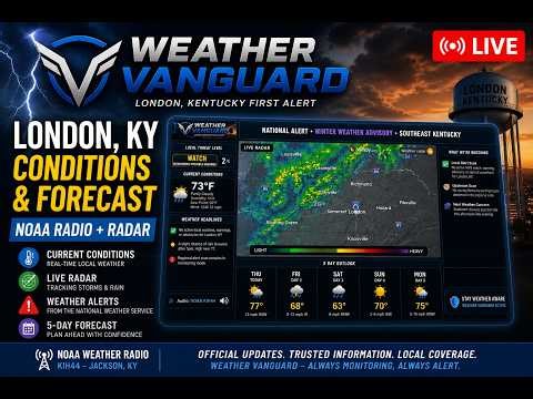 Weather Vanguard Live | London, KY Conditions & Forecast | NOAA Radio + Radar