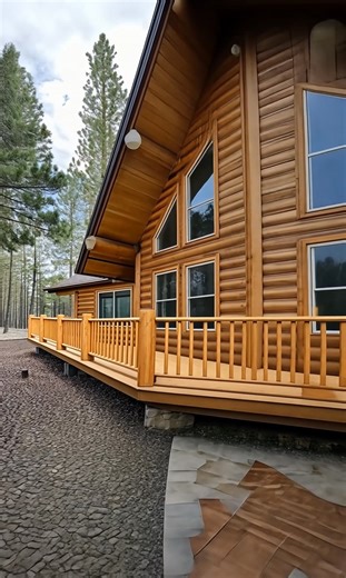 5.1K views · 133 reactions | Take a Look Inside This Remodel Lincoln Log Cabin  | Log Home Designs | Facebook