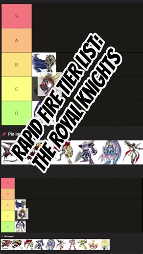 Royal Knights Tier List #digimon #shorts #fyp