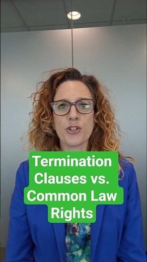 Termination Clauses vs. Common Law Rights #employmentlaw #terminationclause #employmentlawyer