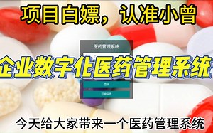 企业级数字化医药管理系统，智慧医疗项目，基于Vue SpringBoot SpringCloud 大数据 数据分析，计算机毕业设计，计算机课程设计