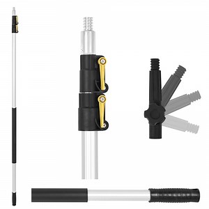 [Hot Item] Lightweight 12FT Telescopic Window Cleaning Pole Extension Rod with Flip Lock