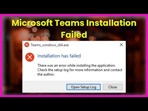 Microsoft Teams Ms Installation has failed Error on Windows 11/10/8/7 - Easy Fix