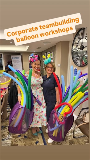 Team building… but make it fun. My corporate balloon workshops bring creativity, laughter, and genuine connection straight into your office. Colleagues step away from screens, work together, and discover just how powerful a bit of play can be in building stronger teams. No awkward icebreakers — just hands-on challenges, problem-solving, and plenty of laughs (yes, even from the most serious team members ) Perfect for team days, wellbeing initiatives, or a colourful refresher at a wordy town hall.