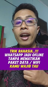 3.9K views · 198 reactions | Cara Menonaktifkan WhatsApp Tanpa Mematikan Paket Data Atau WiFi #tutorial #tips #tricks #tipsandtricks #fyp #viral #trending #update #terbaru #caramudah #android #tutorialandroid #androidtutorial #berbagi #edukasi #facebook #fbpro #reelfb #monetisasi #jangkauanluas | Andi Septiawan Putra | Facebook