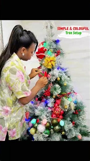 Setting Up the Christmas Tree | Simple & Colourful 🎄