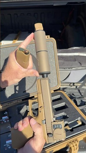 2 Shots With The Worlds Quietest 9mm Glock - HushPuppy #glock19 #9mm #army