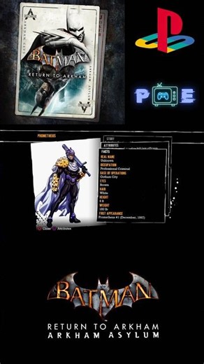 Prometheus Riddle in Arkham Asylum #batmanarkhamasylum