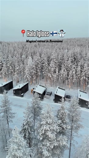 Halo Igloos Rovaniemi, Lapland on Instagram: "Have you heard of this new glass igloo resort in Rovaniemi? 🇫🇮☃️ @haloigloos is located in the snowy landscape just north of the Arctic Circle, surrounded by pine forests and open skies. Located only 18 minutes north of Rovaniemi city and just 12 minutes from the Arctic Circle and Santa Claus Village, our resort offers the perfect balance of accessibility and seclusion. Designed for quiet comfort and meaningful moments, Halo Igloos seamlessly blend