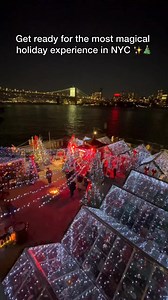 6.2K views | Experience a whimsical waterfront Holiday installation along with dining and entertainment options surrounded by Christmas trees, games, and activities for kids and adults alike! | New York Bucket List | Facebook