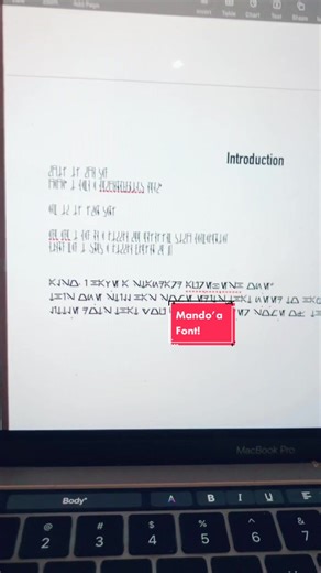 Mando’a Font and Language Learning Fun