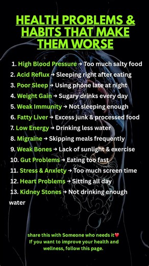 Health Problems and the Daily Habits That Are Making Them Dramatically Worse