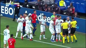 749K views · 8.3K reactions | Leo Messi and Gary Medel were both sent off for this altercation. This was Messi's first red card since his Argentina debut in 2005  | ESPN FC | Facebook