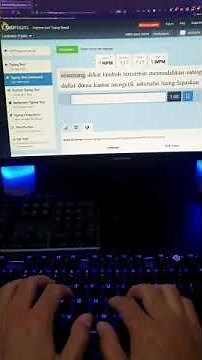 10fastfingers Indonesian Advanced Test 147 wpm (Tes Mengetik Mahir Bahasa Indonesia)