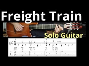 Freight Train — Fingerstyle Guitar (Tab Included)