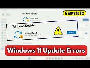 How to Fix Windows 11 Update Errors — 6 Easy Methods