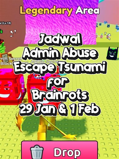 Tsunami Escape Admin Abuse di Roblox: Update Jadwal