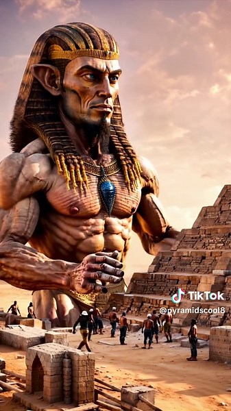 How the pyramids were made #desert #alien #ai #giants #pyramids