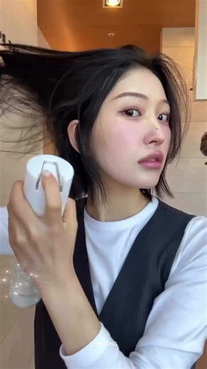 질감 공기감 살린 핀터레스트 무드 단발 드라이