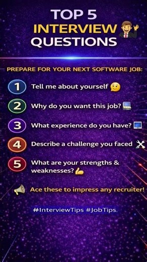 TOP 5 HR ROUND INTERVIEW QUESTIONS?