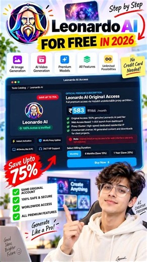 Leonardo AI Premium FREE & Unlimited in 2026 🔥 | How to Get Leonardo AI