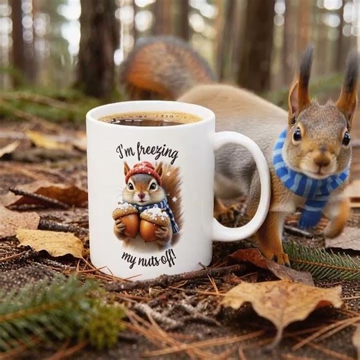 I'm Freezing My Nuts Off! Squirrel Lover Coffee Mug
