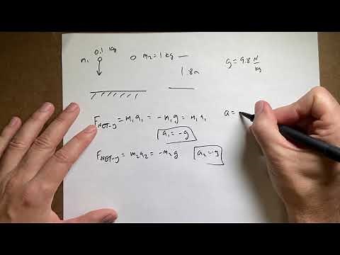 Dropping two balls with different masses. Which will hit the ground first?