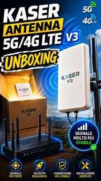 Unboxing the KASER Antenna 5G/4G LTE V3! 📦📡