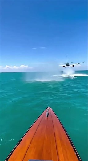 This Plane Almost Touches the Ocean… Unreal Footage